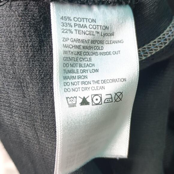 Tommy Bahama Pullover Sweater Mens Large Black Quarter Zip Marlin Logo Casual - Picture 5 of 11